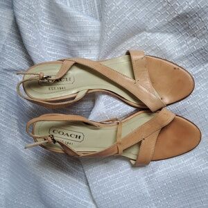 Coach classic strappy heel